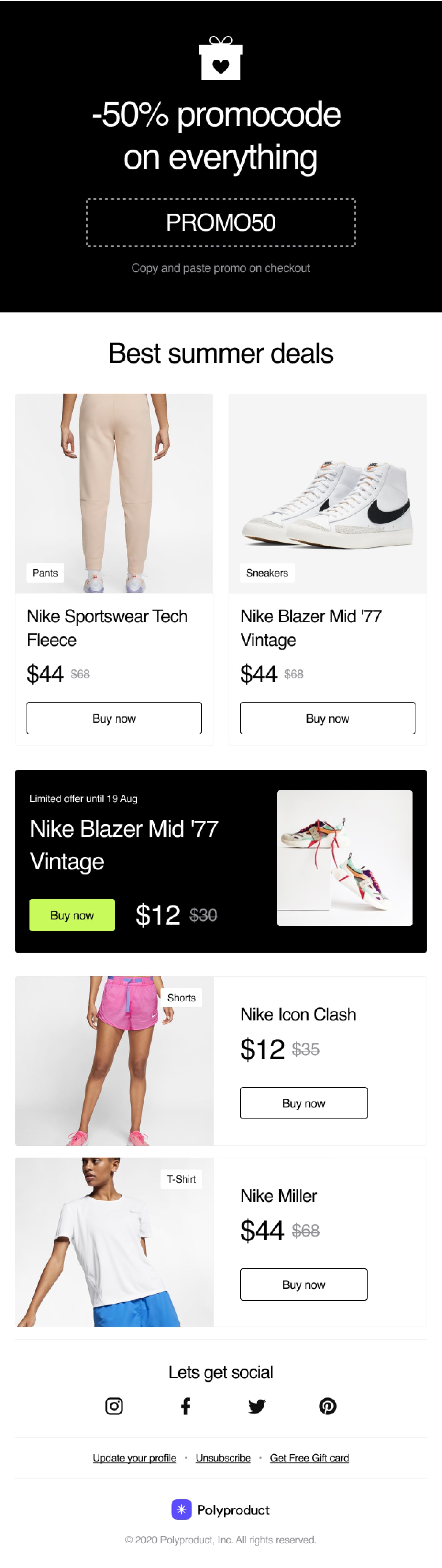 Promo sale